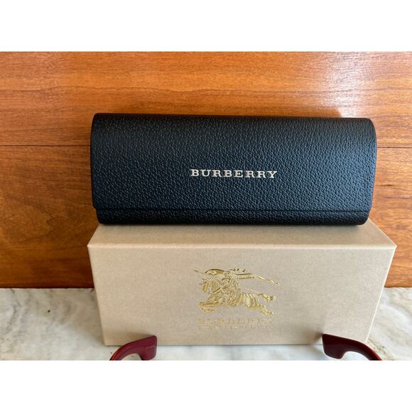 Burberry Burgundy Square Sunglasses - Picture 3 of 8